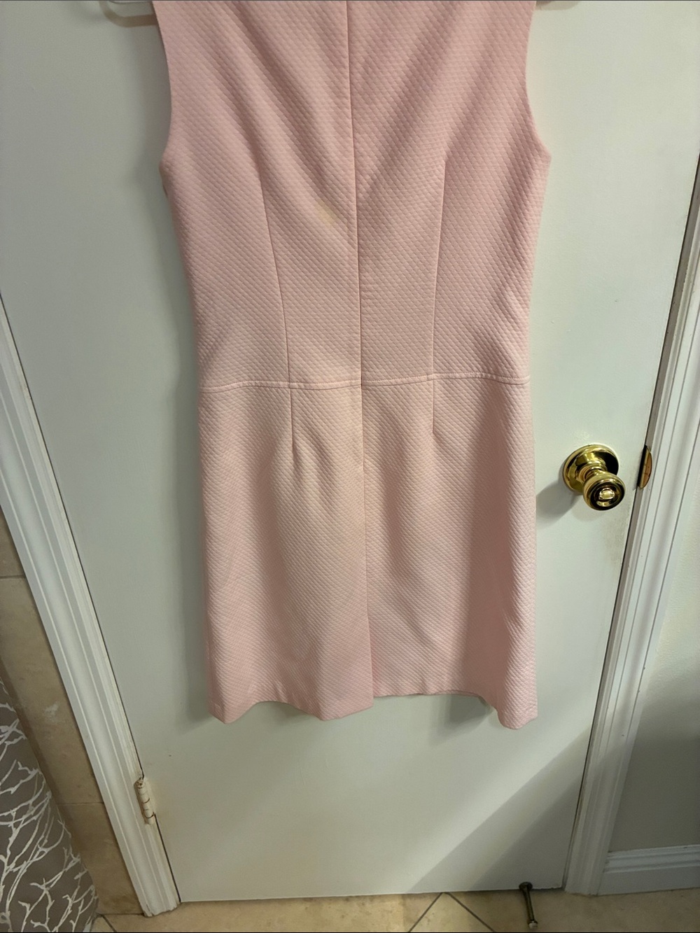 NWOT J McLaughlin Pastel Pink Textured Midi Dress Sz 2-100% Cotton - Picture 8 of 14